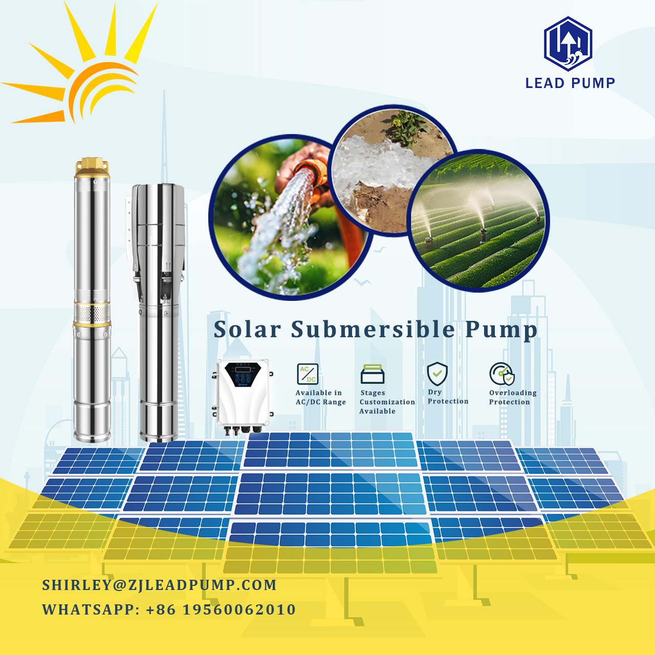 Máy bơm chìm năng lượng mặt trời AC DC 3HP đã được vận hành thành công tại Việt Nam