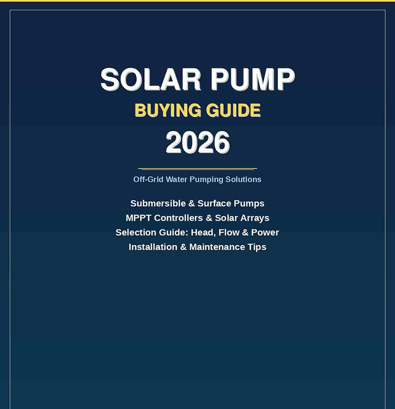 Hướng dẫn mua máy bơm năng lượng mặt trời 2026